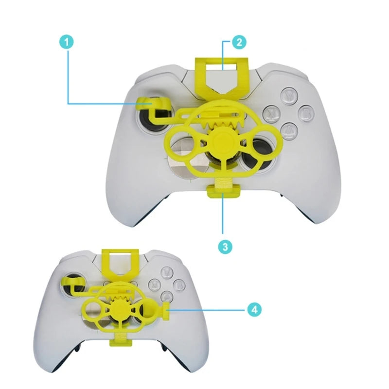 Mini Steering Wheel for Xbox S Controller Game Steering Wheel
