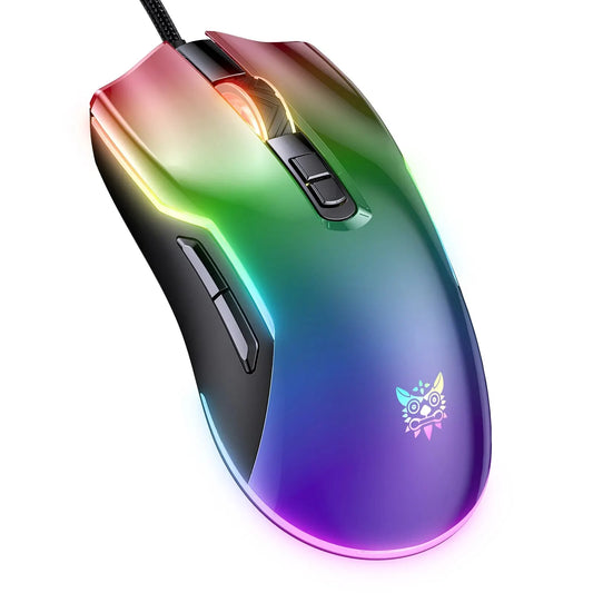Wired Games Mouse Gaming Mechanical White Gaming Mouse Illuminated Weighted Computer Mouse