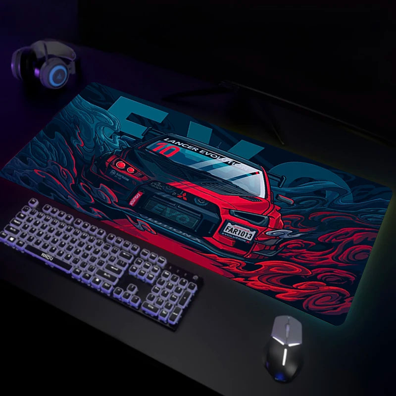 Xxl Mousepads Super Coupe Illustratio Print Non-Slip Keyboard Mat Sports Car Custom Pc Deskmats Gamer Cabinet Carpet Mouse Pad