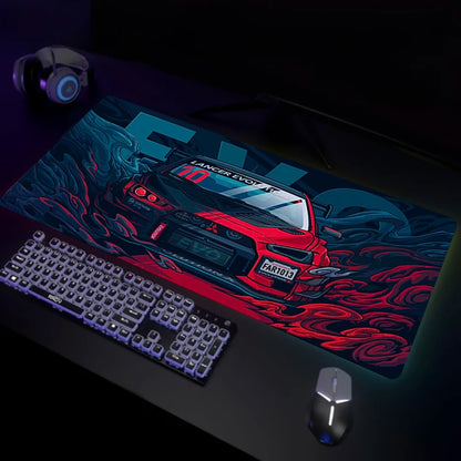Xxl Mousepads Super Coupe Illustratio Print Non-Slip Keyboard Mat Sports Car Custom Pc Deskmats Gamer Cabinet Carpet Mouse Pad