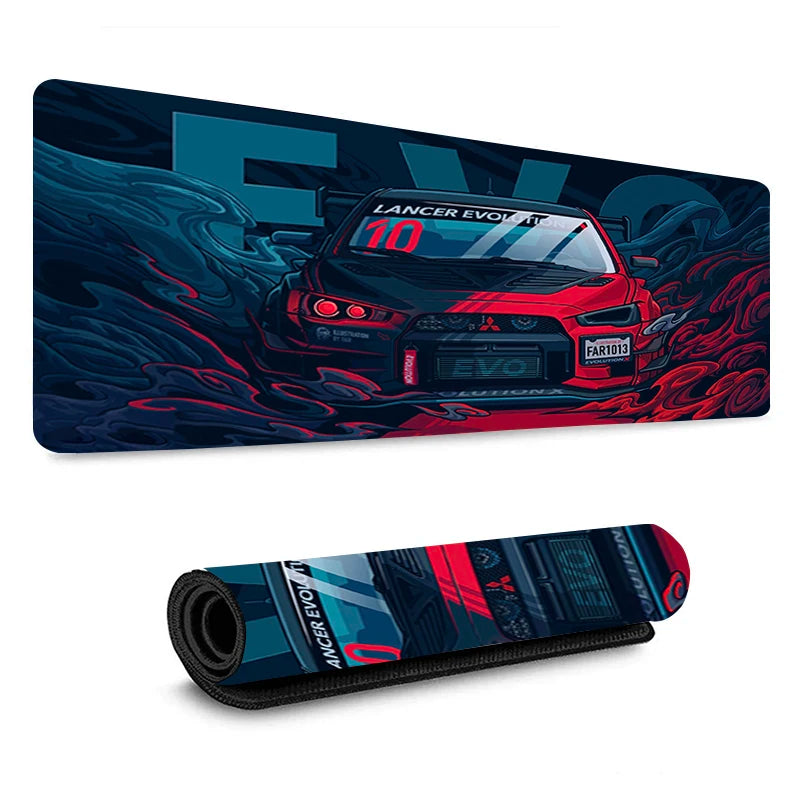 Xxl Mousepads Super Coupe Illustratio Print Non-Slip Keyboard Mat Sports Car Custom Pc Deskmats Gamer Cabinet Carpet Mouse Pad