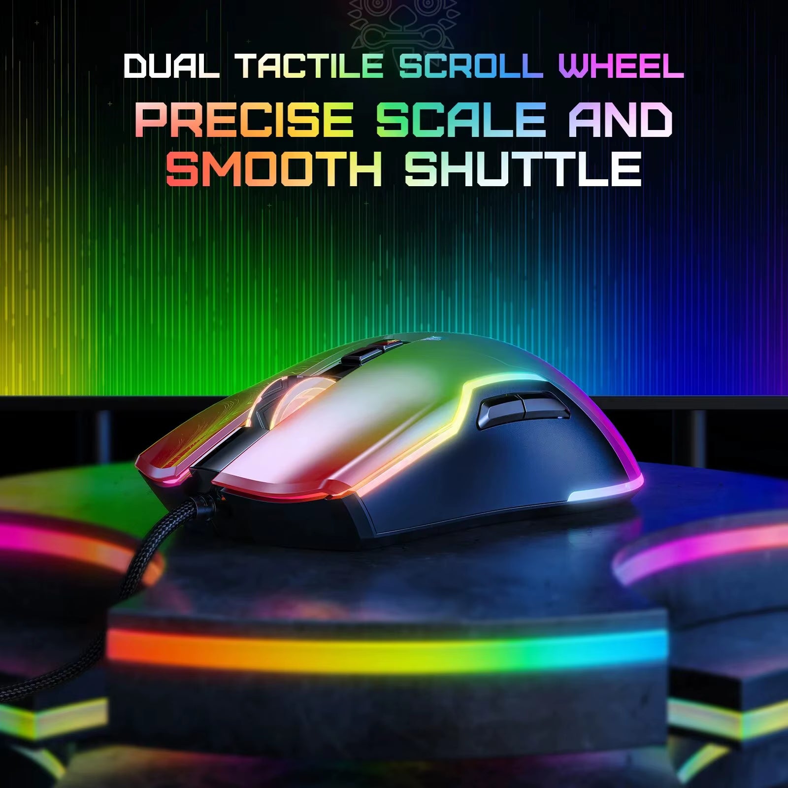 Wired Games Mouse Gaming Mechanical White Gaming Mouse Illuminated Weighted Computer Mouse